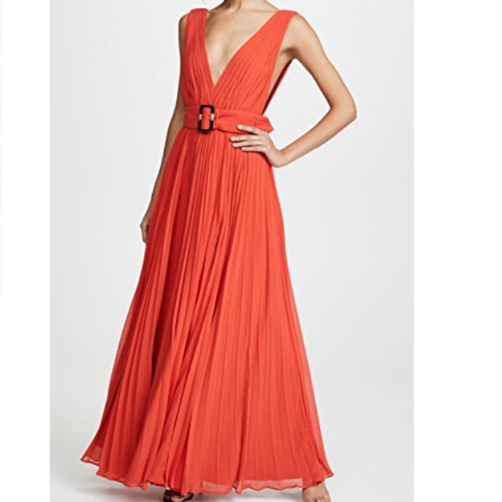 Fame and Partners The Vincente Dress Sunset Orange